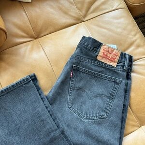 Levi's Black Straight Jeans Timeless Style